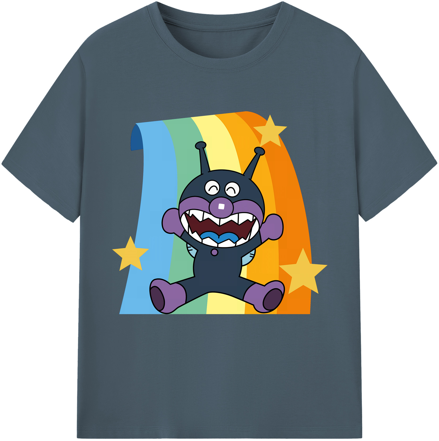 （画像用） アンパンマン Anpanman 綿100％半袖Tシャツ（フロントプリント）